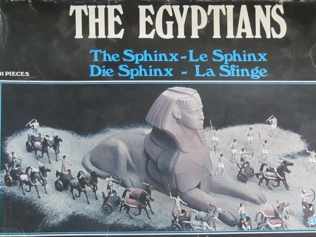 vintage Atlantic 1:72 / HO scale - Egyptians, Verzenden, Zo goed als nieuw, 1:50 of kleiner, Diorama