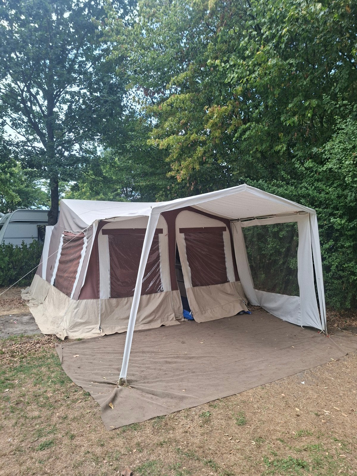 Trigano Odyssee GL 1-2-3 Systeem met ondertent en keuken, Caravans en Kamperen, Ophalen, Gebruikt, Tot en met 6