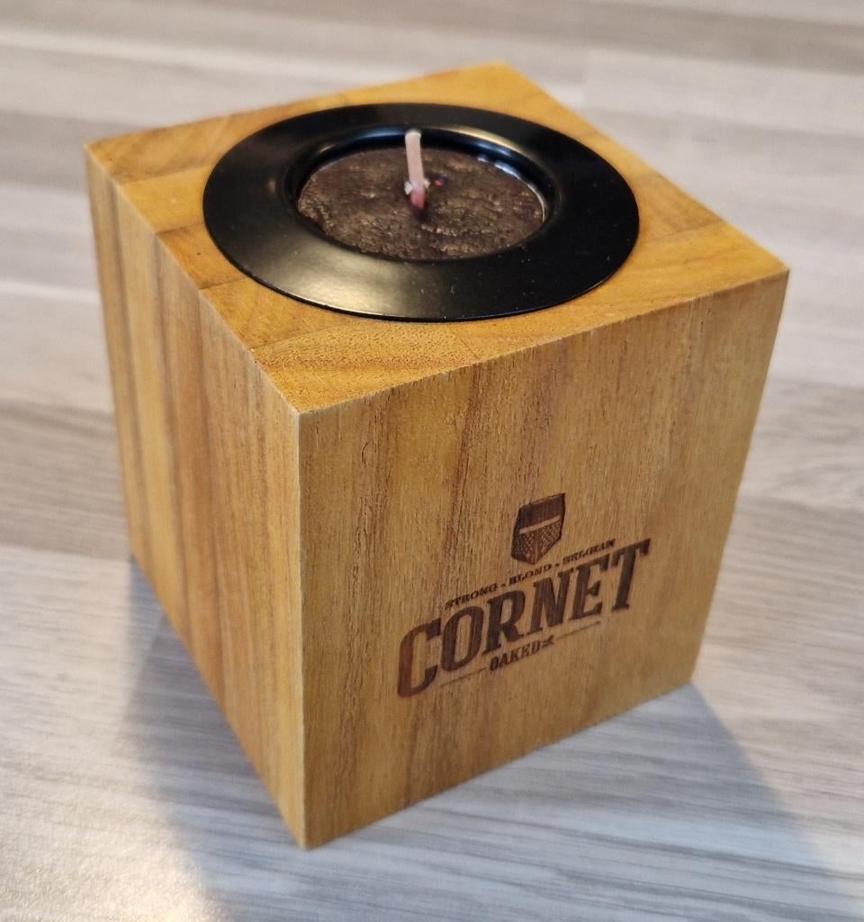 Cornet bier waxinelichthouder, Ophalen of Verzenden, Zo goed als nieuw, Overige merken