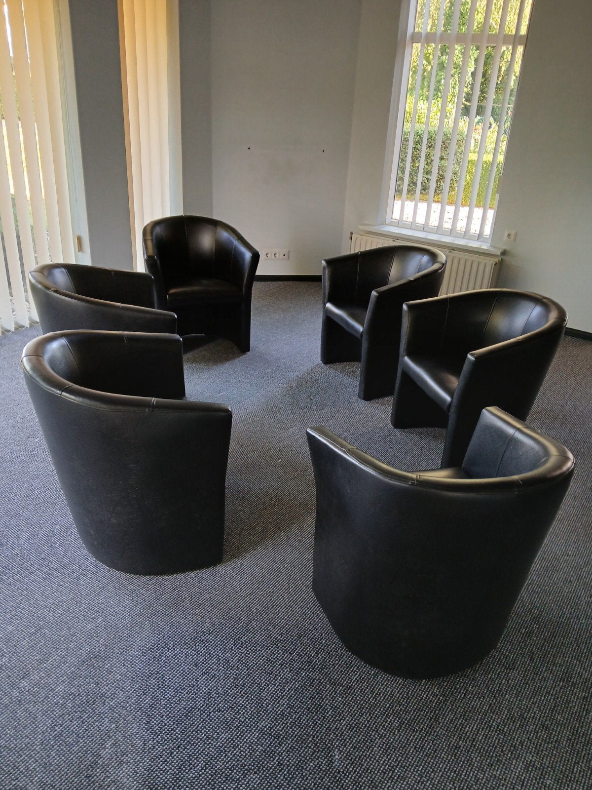 te koop eet kamer fauteuils  6 stuks, Ophalen of Verzenden, Gebruikt, 75 tot 100 cm