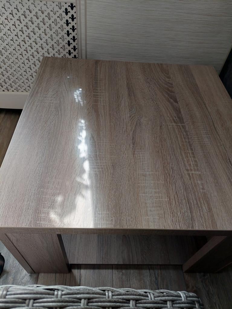 Hoektafeltje - 2 stuks   afmetingen          67x67x41 cm, Huis en Inrichting, Tafels | Bijzettafels, Minder dan 45 cm, Gebruikt