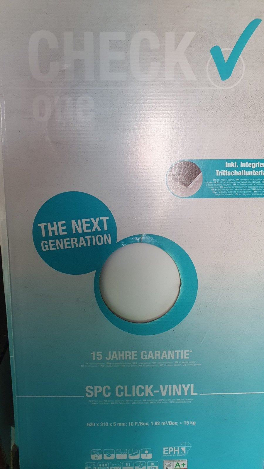Pvc klik laminaat Agora marmer nieuw 11,50 m2 €50!!!., Ophalen, Kunststof, 50 tot 150 cm, Nieuw