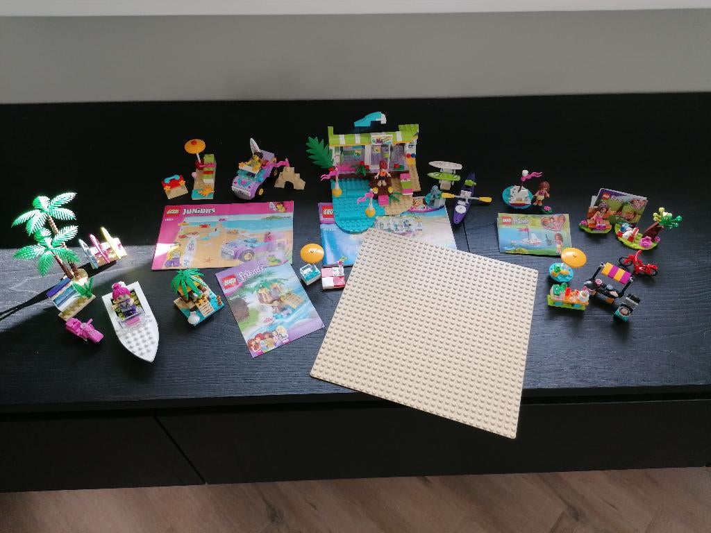 Lego Friends Strandset, Ophalen of Verzenden, Zo goed als nieuw, Complete set, Lego