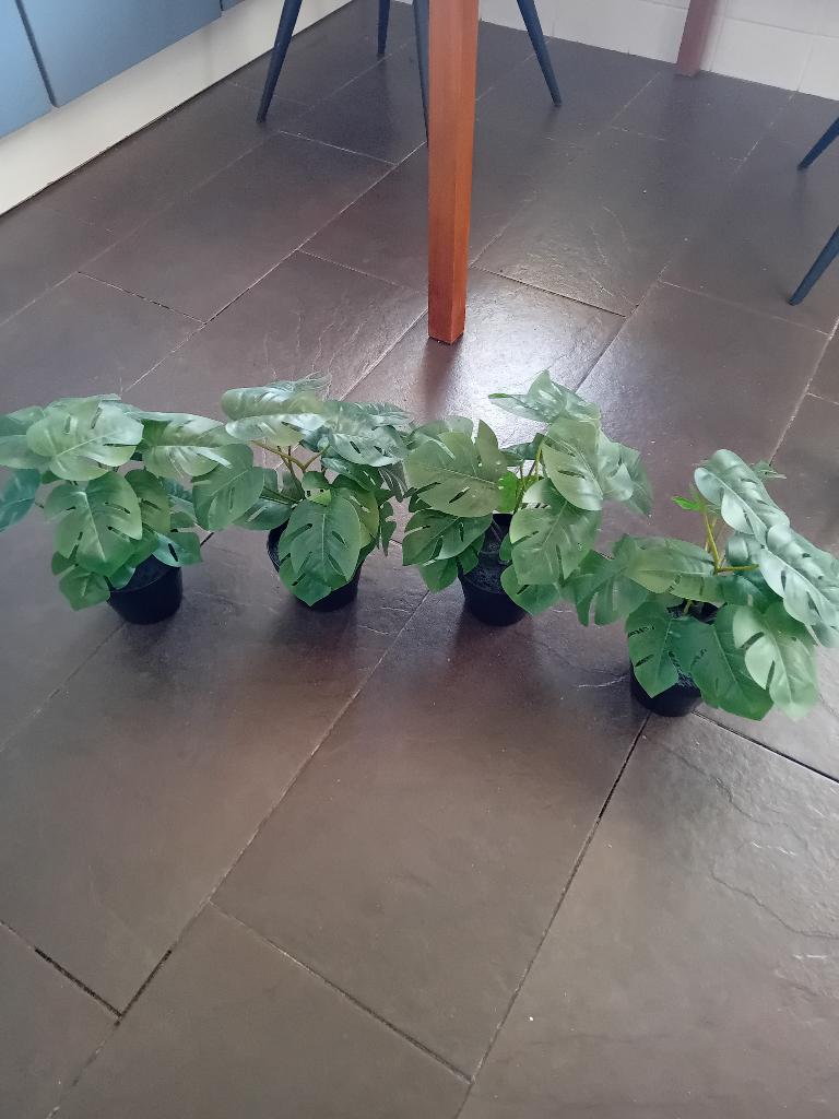 4 STUKS KUNSTPLANTJES, Ophalen, Groen, 32 cm, Kunstplant
