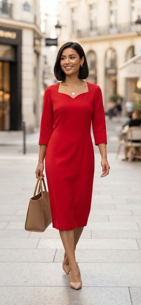 jurk Lizzy Coco /reversible, Kleding | Dames, Verzenden, Maat 46/48 (XL) of groter, Knielengte, Rood