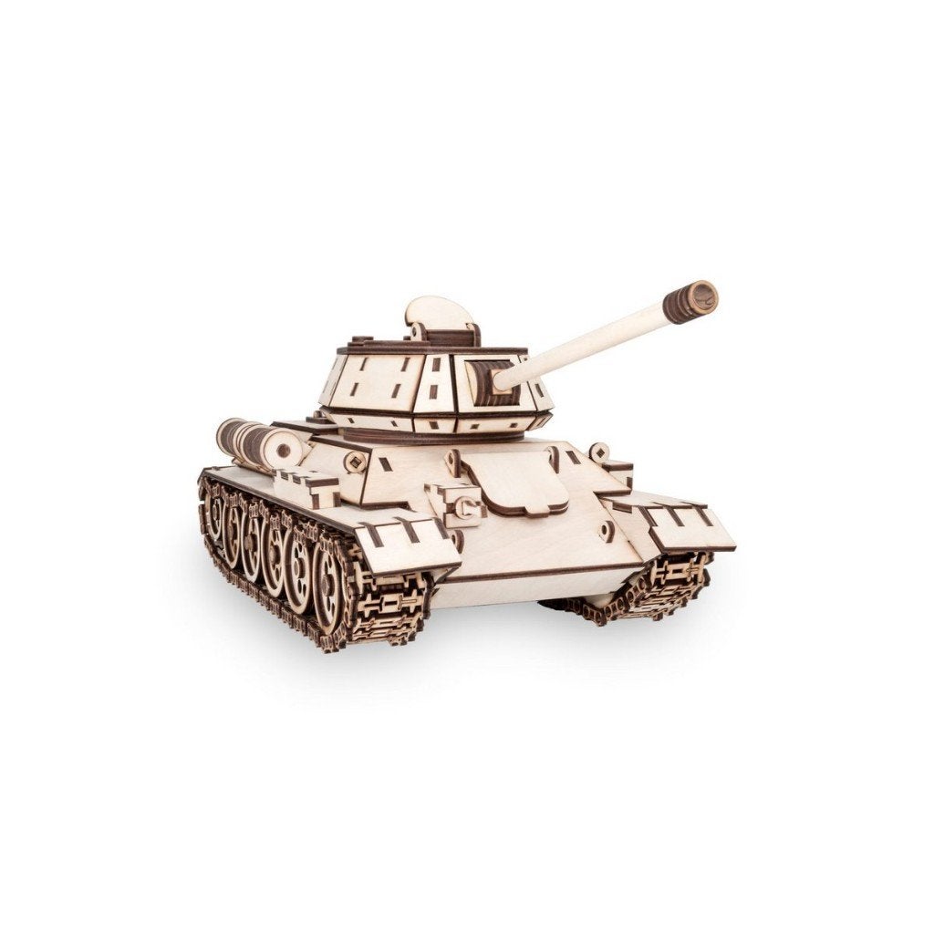 EWA Tank T-34  051 DIY houten 3D-puzzel, Info@artbizniz.nl, Voertuigen, Art Bizniz B.V., Nieuw