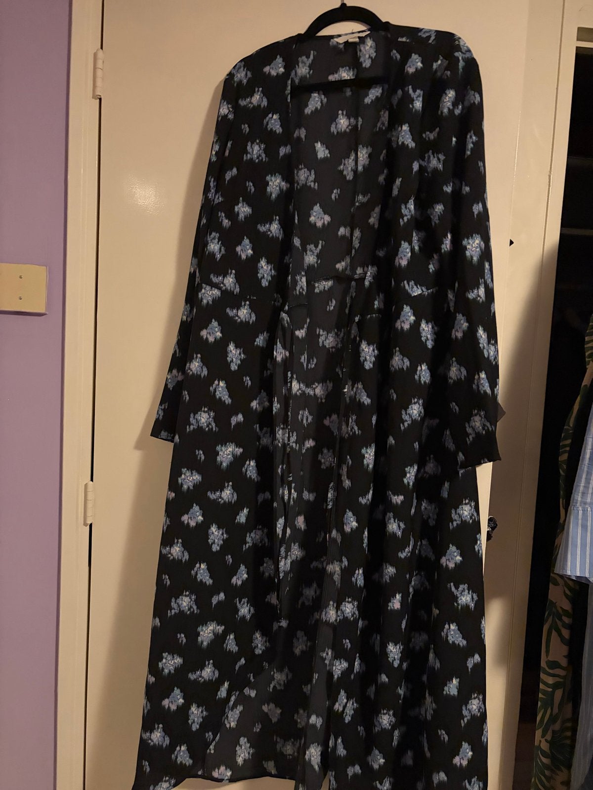 Lange jurk met bloemenprint van H&M, maat M, Ophalen, Zo goed als nieuw