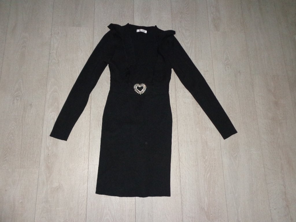 mooi zwart jurkje van Yoyo S, maat 164, Kinderen en Baby's, Ophalen of Verzenden, Zo goed als nieuw, Meisje, Jurk of Rok