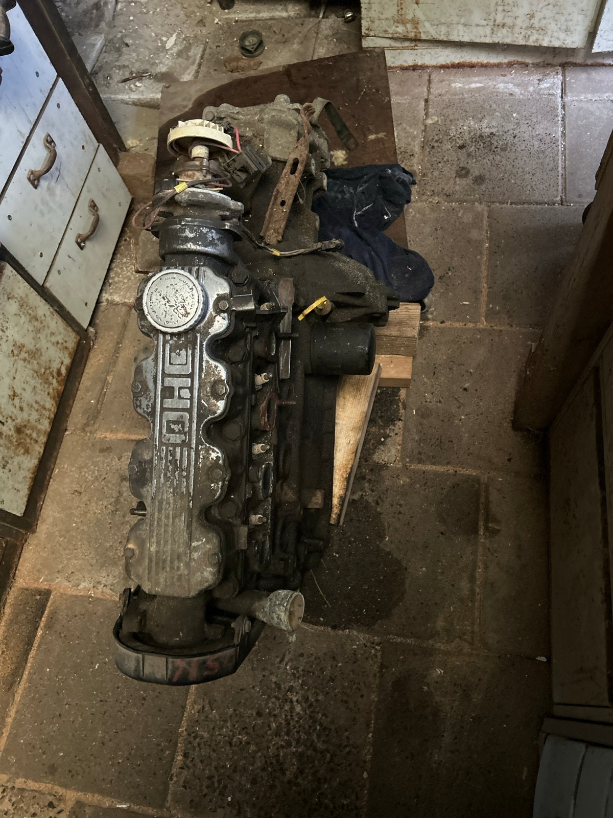Opel 1.3 OHC motor met versnellingsbak, Auto-onderdelen, Motor en Toebehoren, Opel, Gebruikt, Ophalen