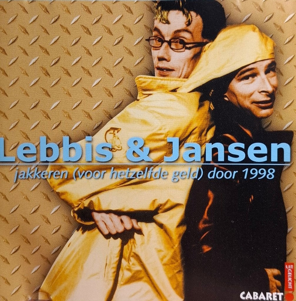 Cabaret Lebbis en Jansen - Jakkeren (Voor Hetzelfde Geld) CD, Ophalen of Verzenden, Zo goed als nieuw, Live-album, Inclusief doosje