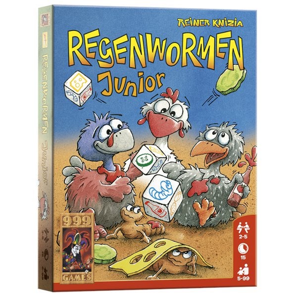 Regenwormen Junior 999 Games Dobbelspel Nieuw, 999 Games, Nieuw, Ophalen of Verzenden, 999 Games