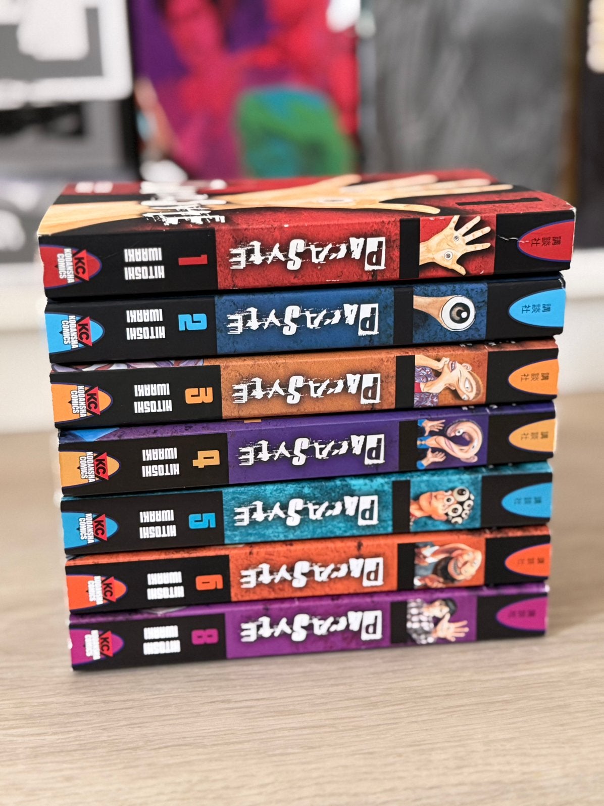 Parasyte manga, Vol. 1-6 + 8, Meerdere comics, Ophalen of Verzenden, Gelezen, Japan (Manga)