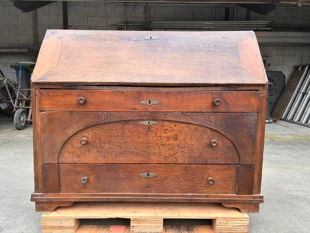 Antieke secretaire (klepbureau), Huis en Inrichting, Kasten | Secretaires, Ophalen, Gebruikt, Antiek