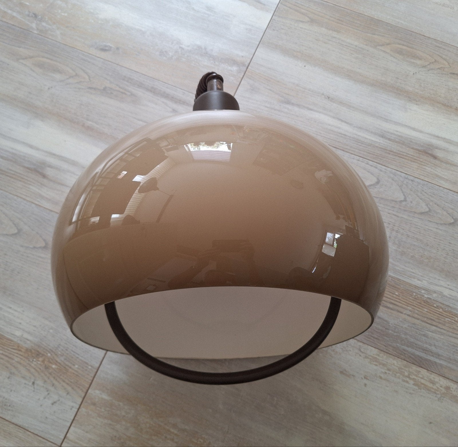 Vintage/ retro  hanglamp Herda/Dijkstra ?, Ophalen, Kunststof, Gebruikt, Vintage retro