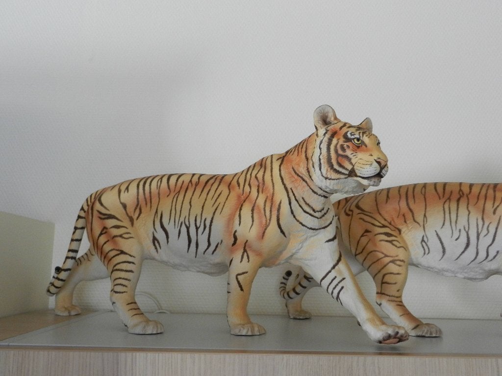 Franklin Mint beeld Bengaalse tijger, Verzamelen, Ophalen of Verzenden, Zo goed als nieuw, Dier