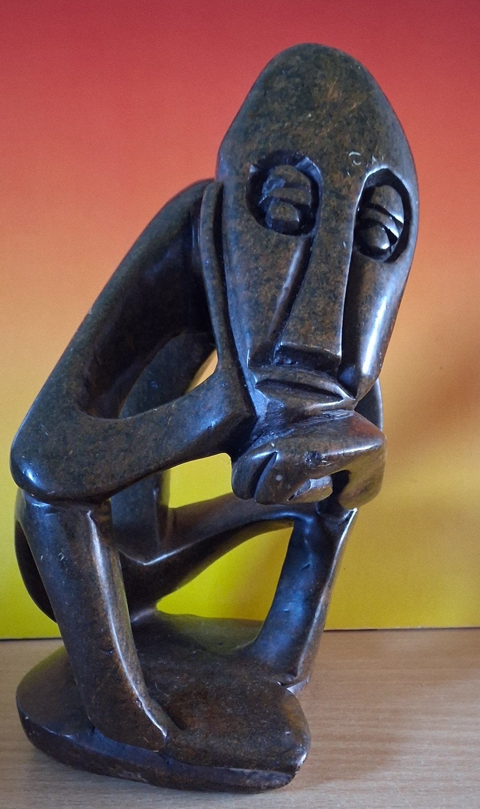 SHONA-sculptuur. Zimbabwe. Geabstraheerd. Steen. 20 cm., Ophalen