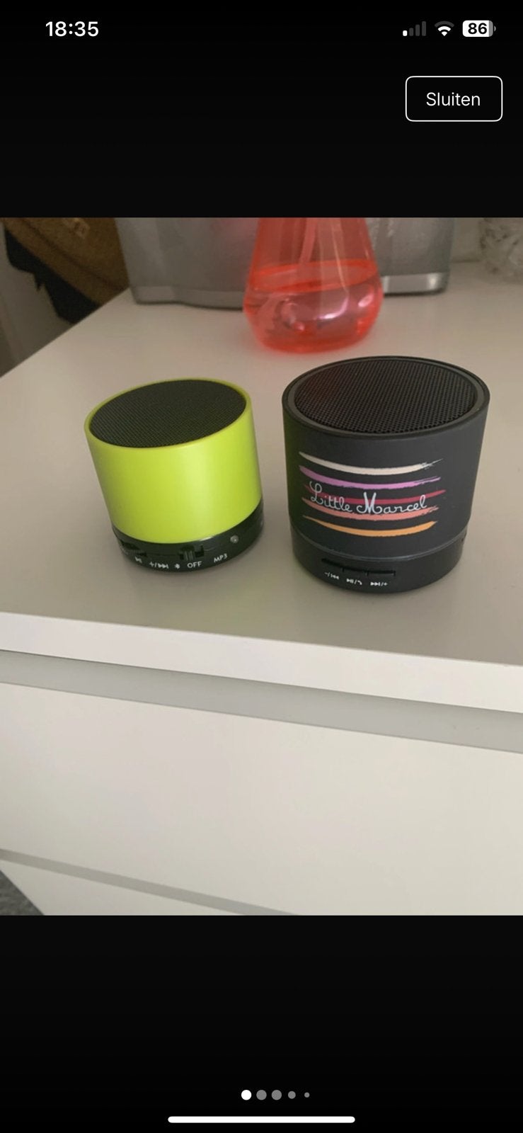 Muziek boxje klein 2 x, Ophalen of Verzenden, Nieuw