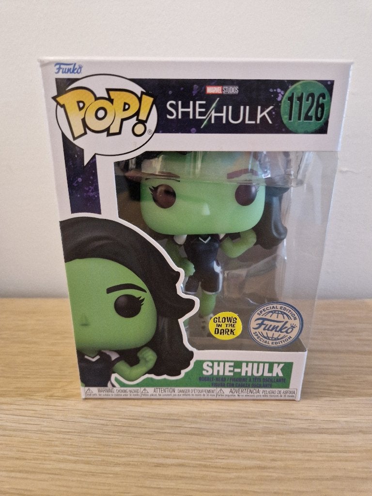 Funko Pop! Marvel She-Hulk [1126] GITD Special Edition, Ophalen of Verzenden, Nieuw