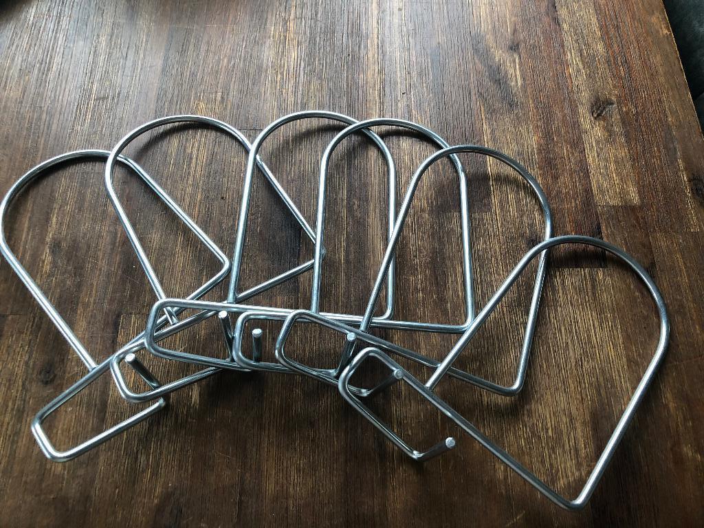 6 vintage Ikea boekensteunen Flit metalen, Minder dan 50 cm, Ophalen of Verzenden, Minder dan 25 cm, Minder dan 100 cm