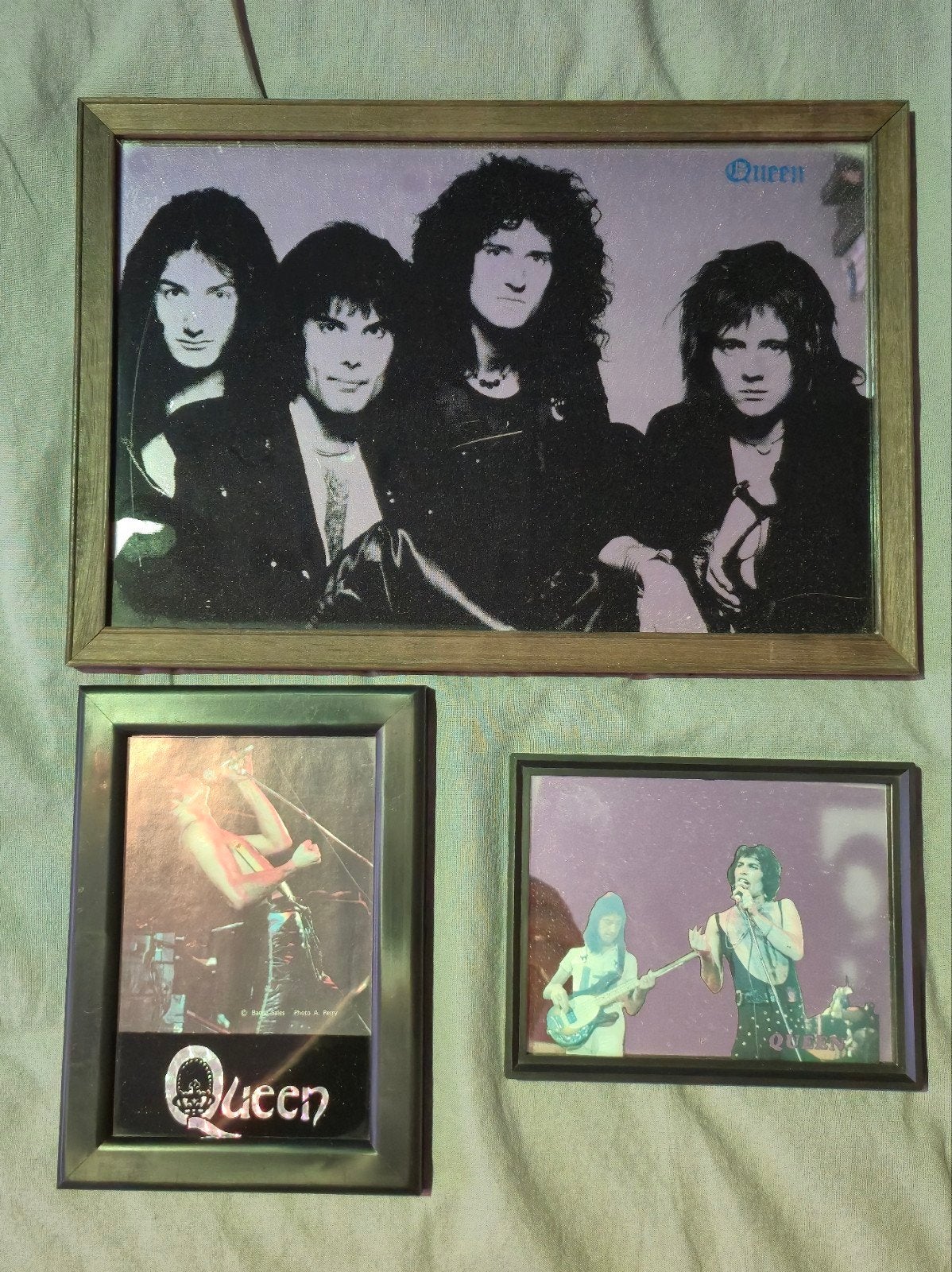 Queen spiegels in lijst, Verzamelen, Ophalen of Verzenden, Gebruikt