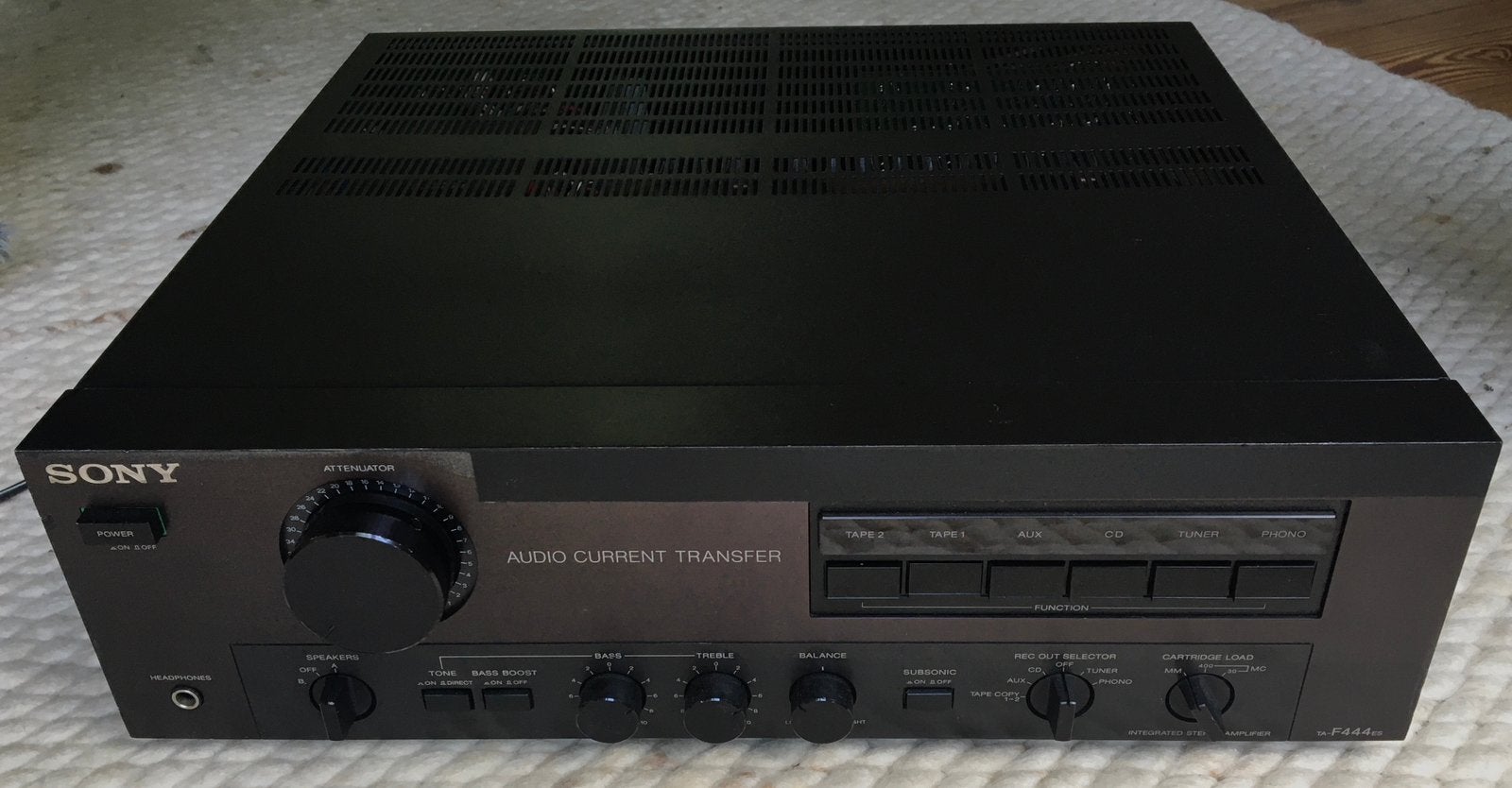 Sony TA-F444ES versterker TAF444ES 2x80Watt stereo amplifier, Gebruikt, Ophalen of Verzenden, 60 tot 120 watt, Sony