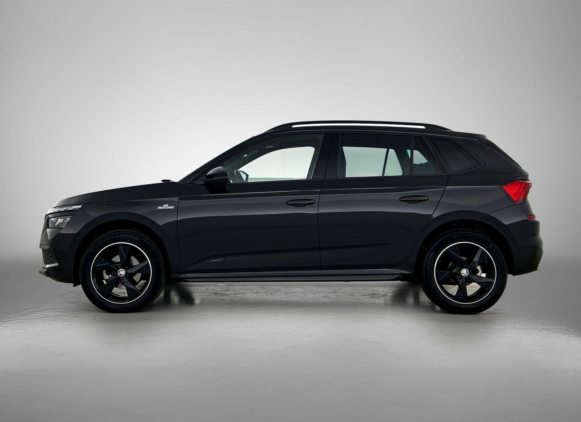 Skoda Kamiq 1.5 TSI ACT Monte Carlo | GLAZEN PANORAMADAK | S, Auto's, 12 maanden, Parkeersensor, Euro 6, Leder en Stof