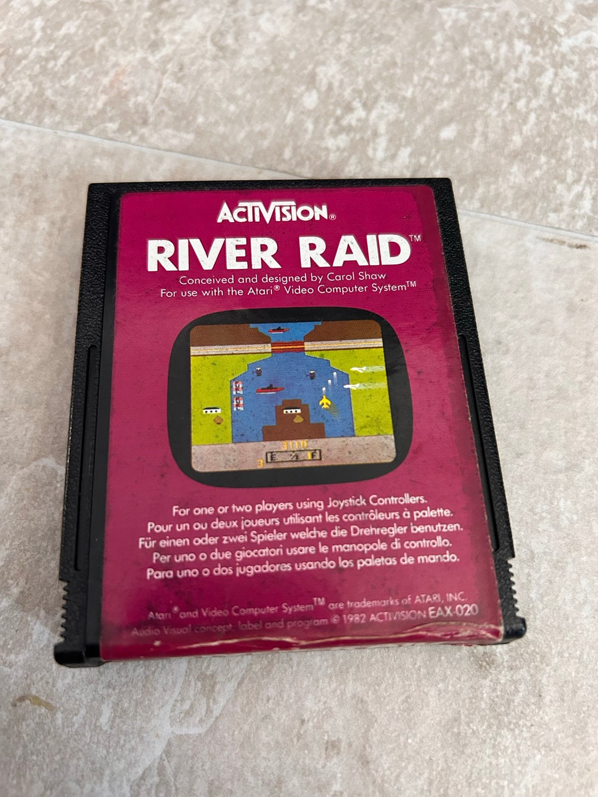 River Raid - Klassieke Shooter voor Atari 2600, Spelcomputers en Games, Games | Atari, Gebruikt, Atari 2600, Shooter, 1 speler