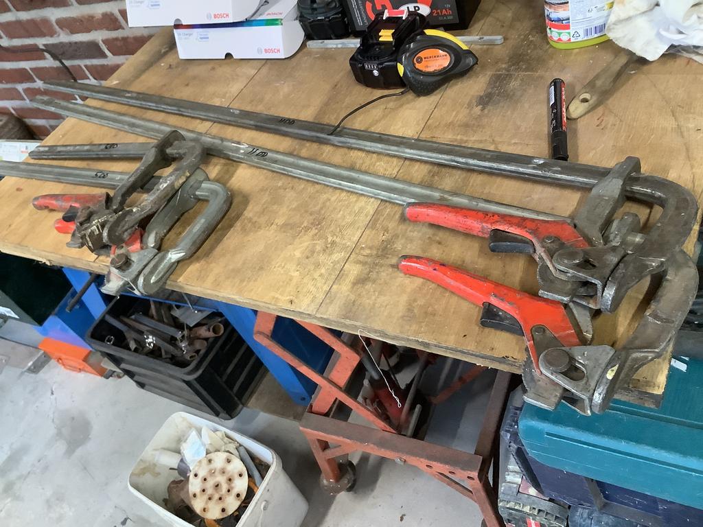 Lijmtangen snelspan bessey, Ophalen, Gebruikt