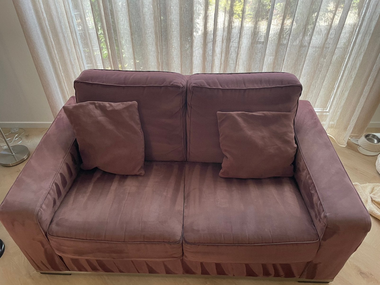 Natuzzi complete zithoek – 3+2 zits, 2 fauteuils, hocker, Ophalen of Verzenden, Zo goed als nieuw, 75 tot 100 cm, Vierpersoons of meer