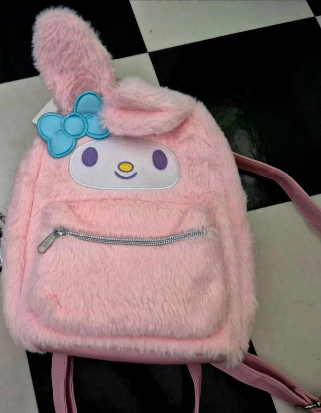 Schattige fluffy hello kitty and friends rugtasje nieuw +, Ophalen of Verzenden, Nieuw, Overige merken