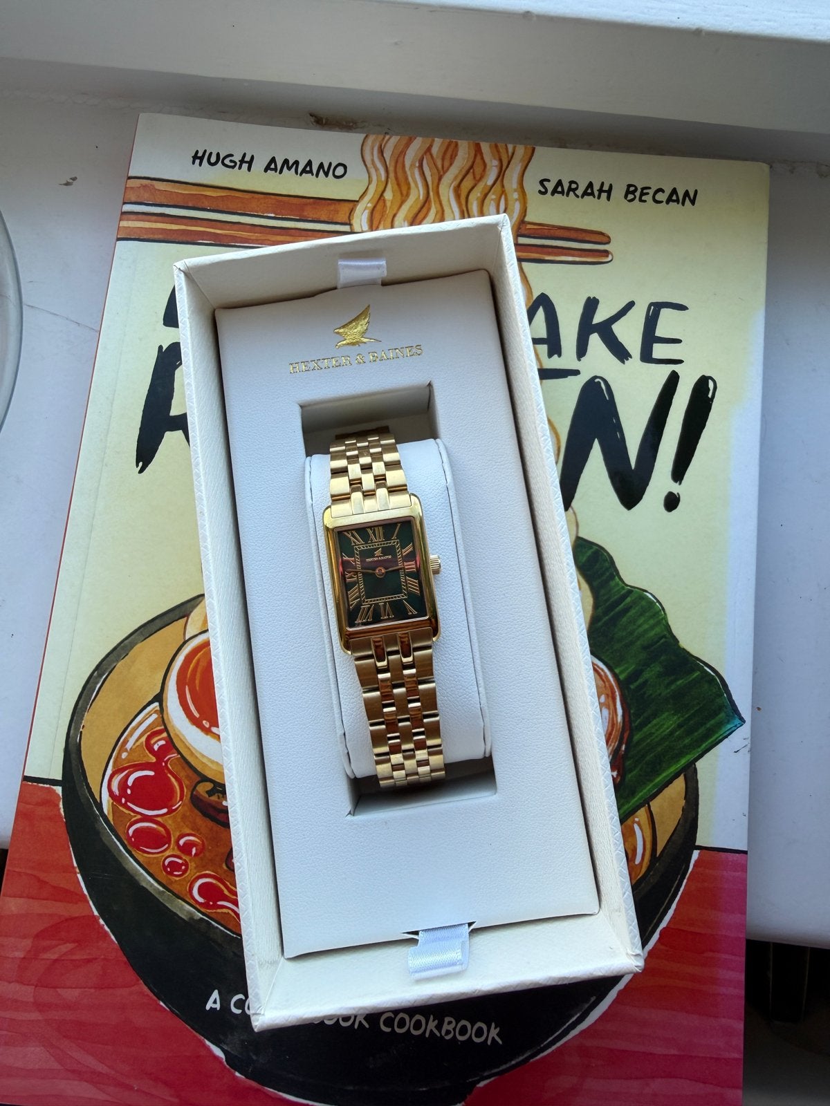 Hexter & Baines Gouden Horloge - Zo goed als nieuw, Overige merken, Overige materialen, Polshorloge, Ophalen of Verzenden