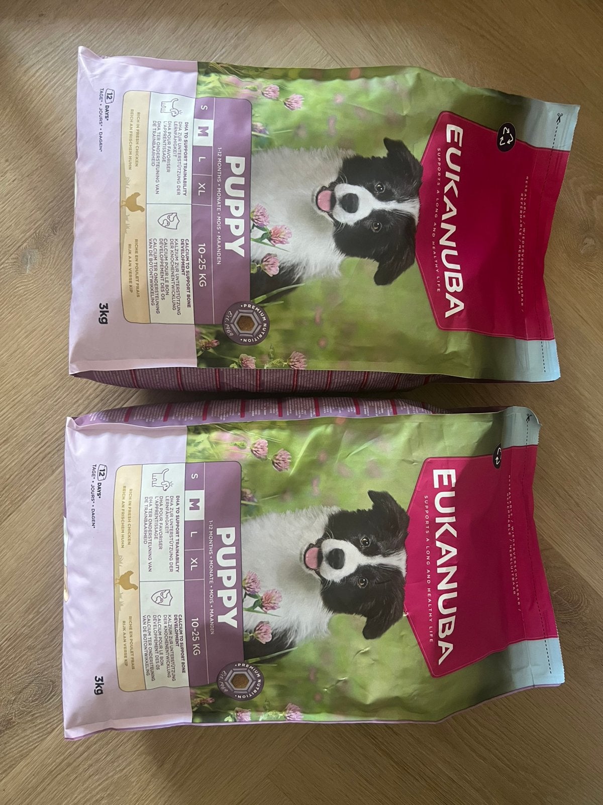 Eukanuba puppy voer maat s of sm kip, Ophalen, Hond