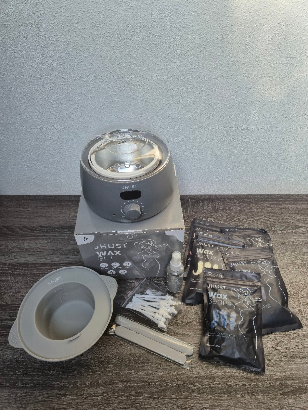 JHUST Wax Set met Wax Beans en Accessoires, Ophalen of Verzenden, Zo goed als nieuw, Overige typen