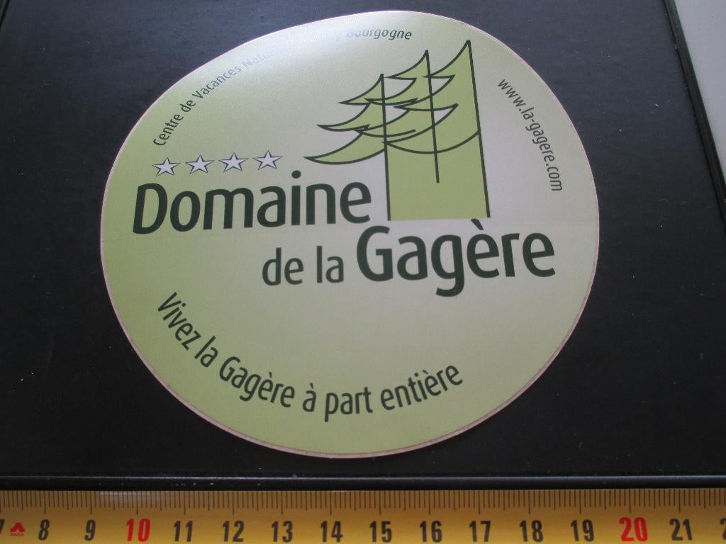 sticker Frankrijk Domaine de la Gagère Vivez la Gagère à pa, Ophalen, Zo goed als nieuw