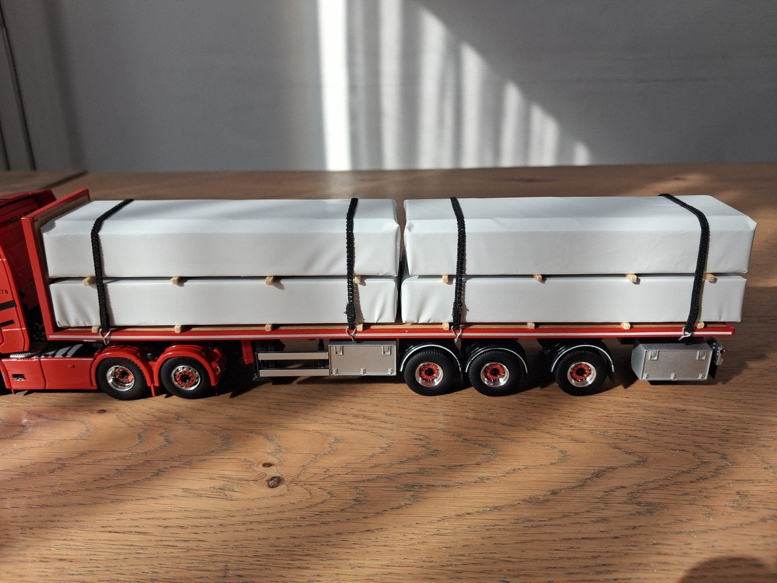 Lading " prefab " voor Tekno of WSI open opleggers, Ophalen of Verzenden, Bus of Vrachtwagen, Tekno