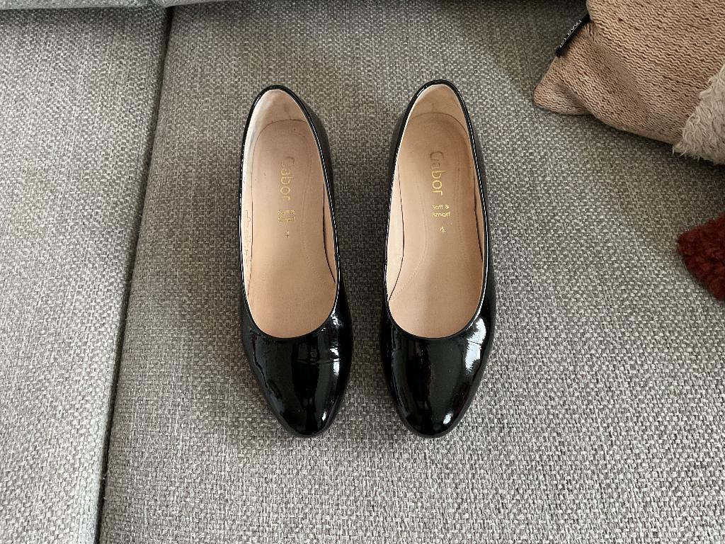 Schoenen, Schoenen met lage hakken, Zwart, Gabor, Nieuw