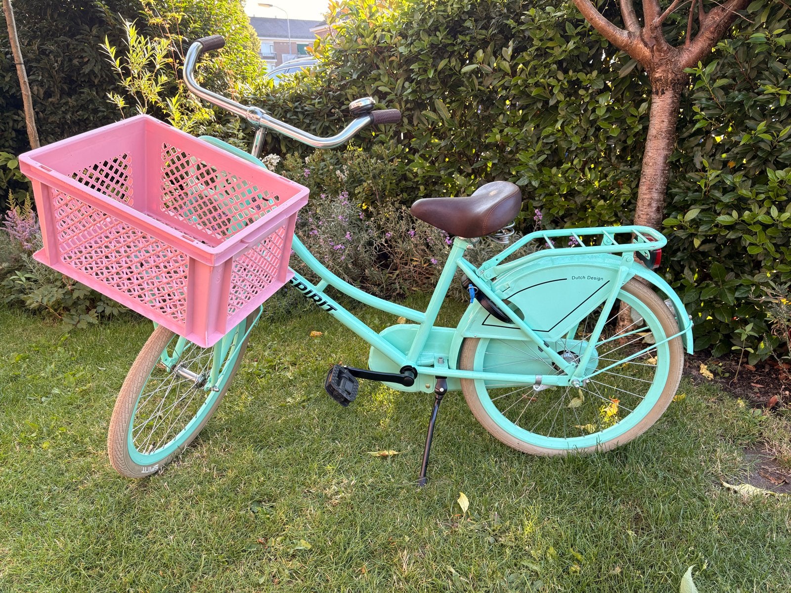 Spirit meidenfiets 22 inch met mandje, Terugtraprem, Gebruikt, Minder dan 47 cm, Ophalen