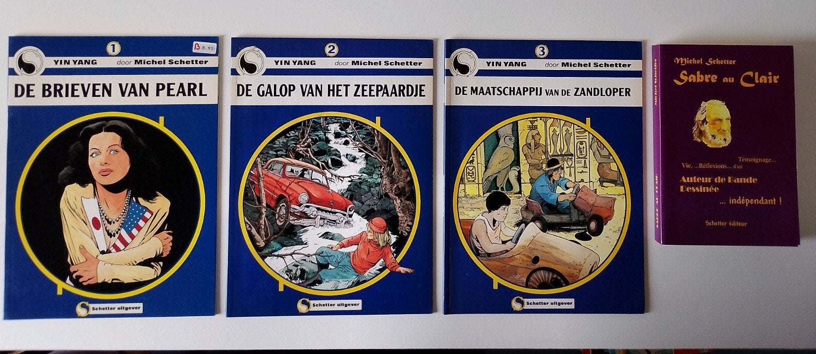 Yin Vang - Complete serie (3 delen) - Michel Schetter, Complete serie of reeks, Ophalen of Verzenden, Zo goed als nieuw, Michel Schetter