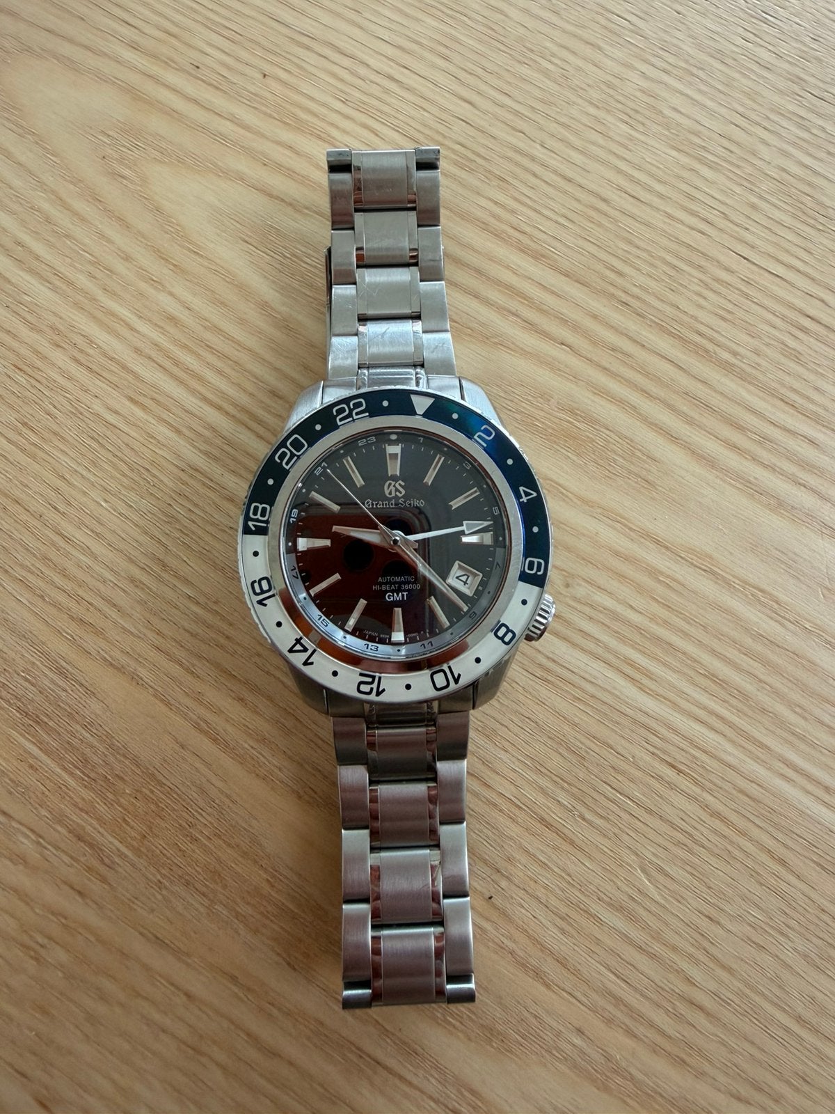 Grand Seiko Hi-beat 36000 GMT Horloge - Zo goed als nieuw, Sieraden, Tassen en Uiterlijk, Horloges | Heren, Polshorloge, Ophalen of Verzenden