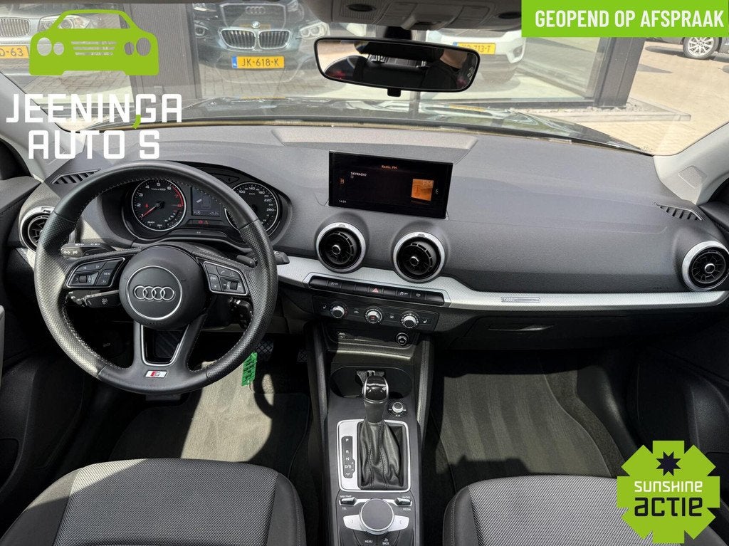 Audi Q2 35 TFSI Business Edition|S line|Navi|Pano|Clima|Stoe, Auto's, Audi, Stof, 4 cilinders, 150 pk, Zwart