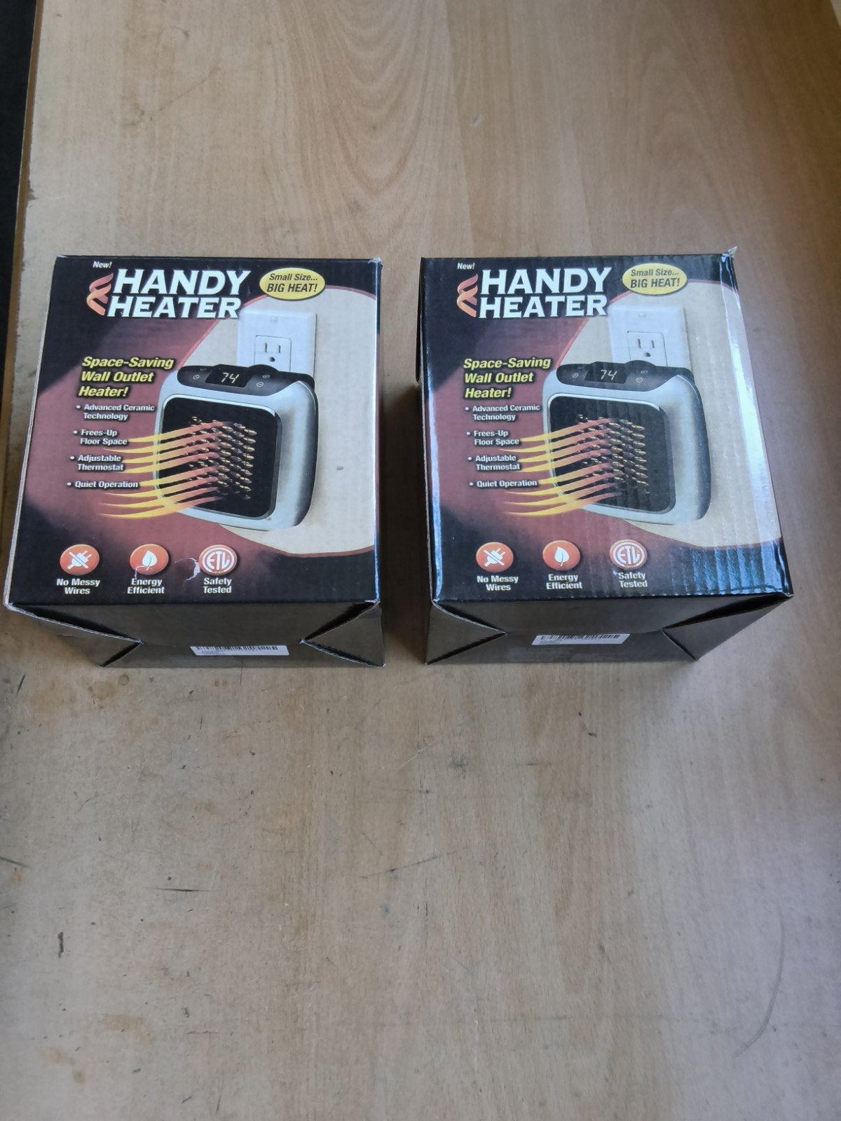 Handy Heater Space-Saving Wandcontactdoos Kachel 2 stuks, Ophalen of Verzenden, Nieuw