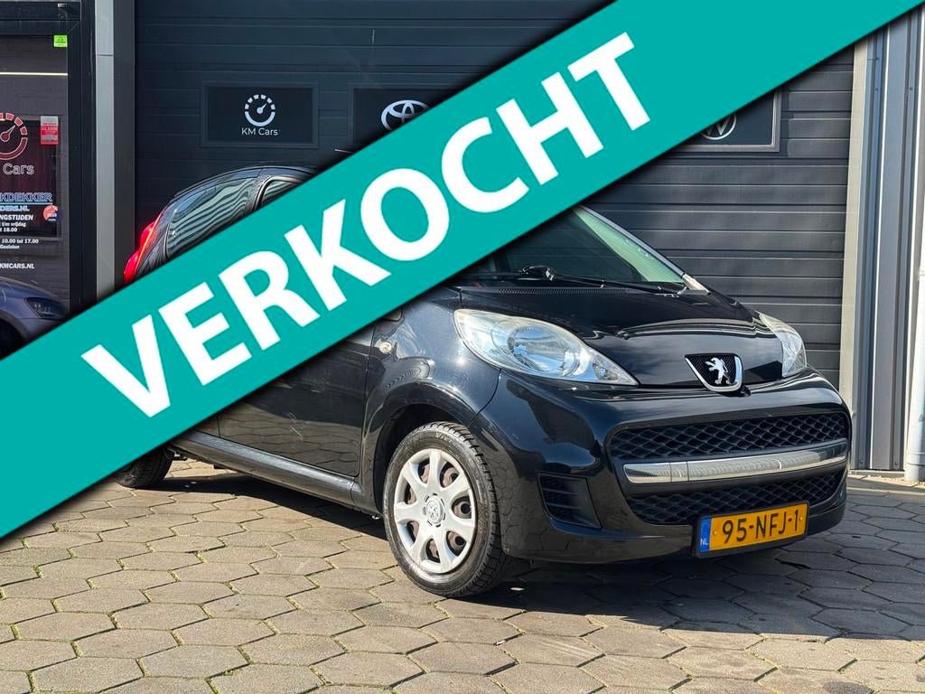 Peugeot 107 1.0-12V XR - 5 Deurs - 2e Eigenaar - N.a.p / Lag, Voorwielaandrijving, Stof, Zwart, 4 stoelen