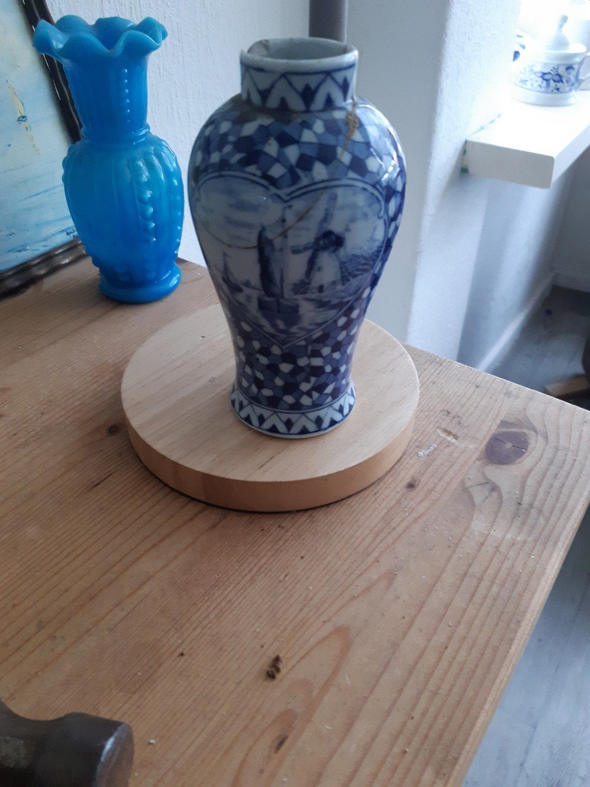Delfts Blauw vazen set - twee stuks, Ophalen of Verzenden