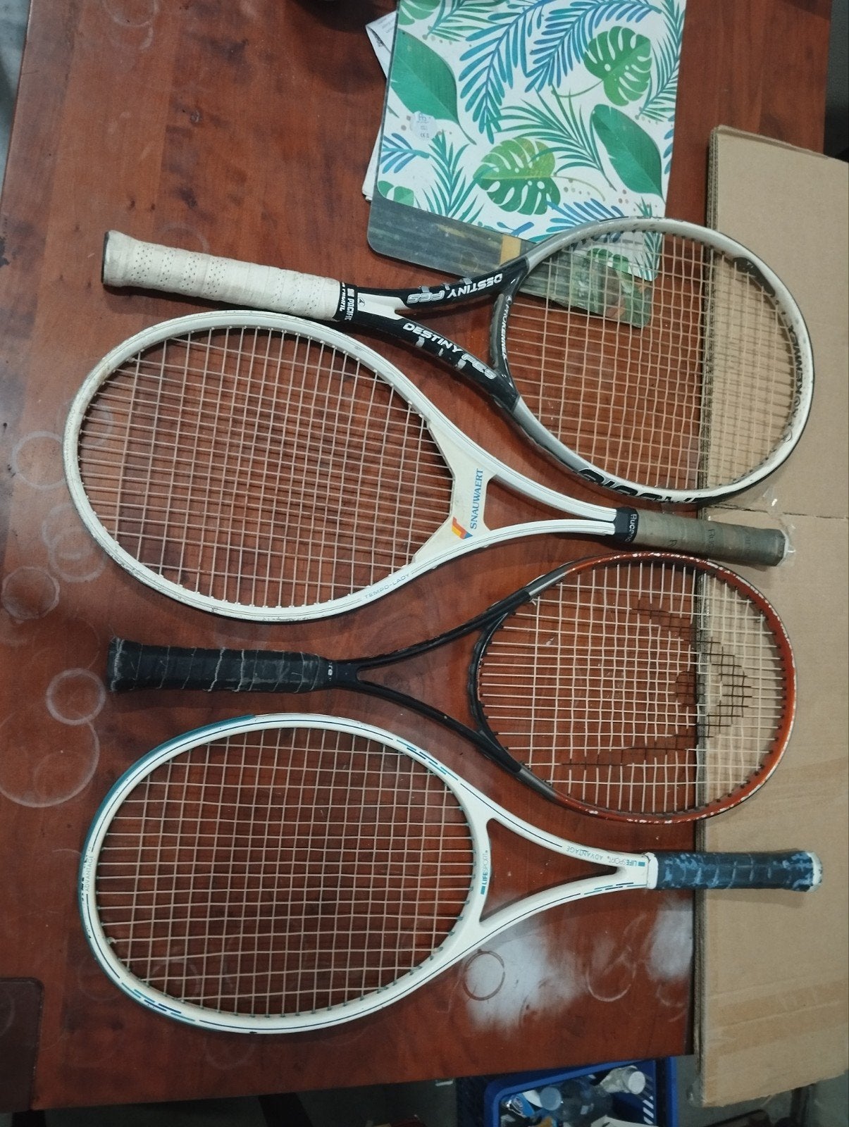 Set van 4 rackets: Pro Kennex, Snauwaert, Head, Life Sp, L2, Gebruikt, Ophalen of Verzenden, Head