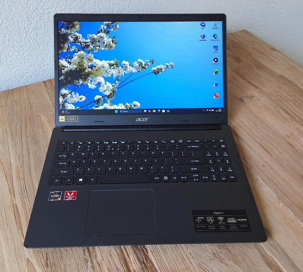 Acer AMD Ryzen 5 , 15 inch laptop , Office Pro, Computers en Software, Windows Laptops, Zo goed als nieuw, Gaming, SSD, 3 tot 4 Ghz