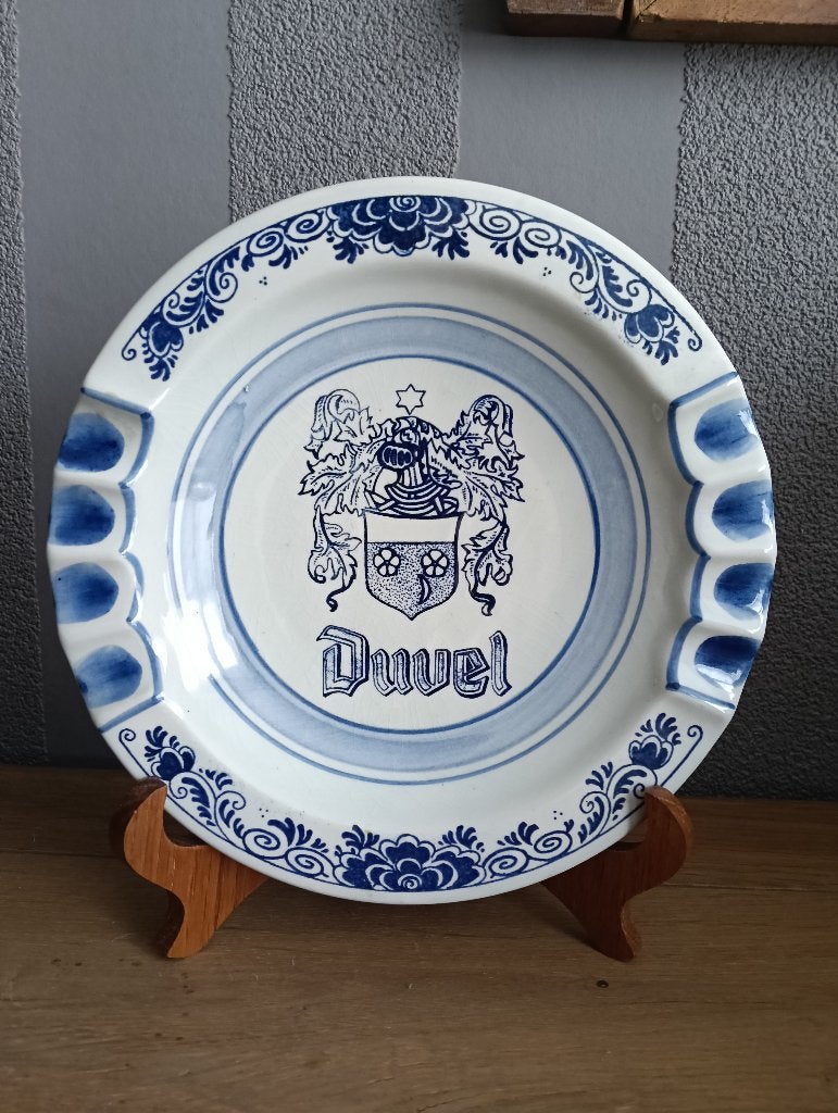 Duvel Delfts blauw, Ophalen of Verzenden, Zo goed als nieuw, Reclamebord, Plaat of Schild, Duvel