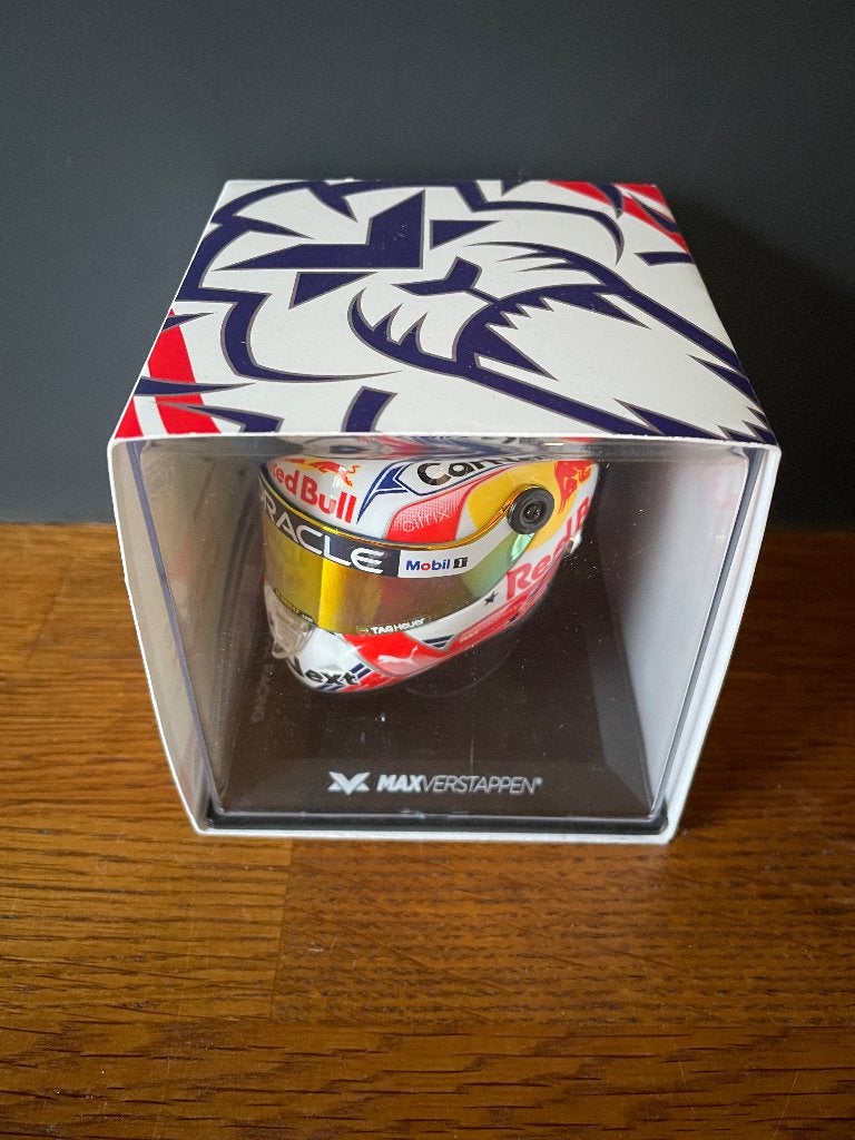 Max Verstappen Schubert Helm 1:4 GP Austin 2022, Verzamelen, Ophalen of Verzenden, Zo goed als nieuw, Formule 1