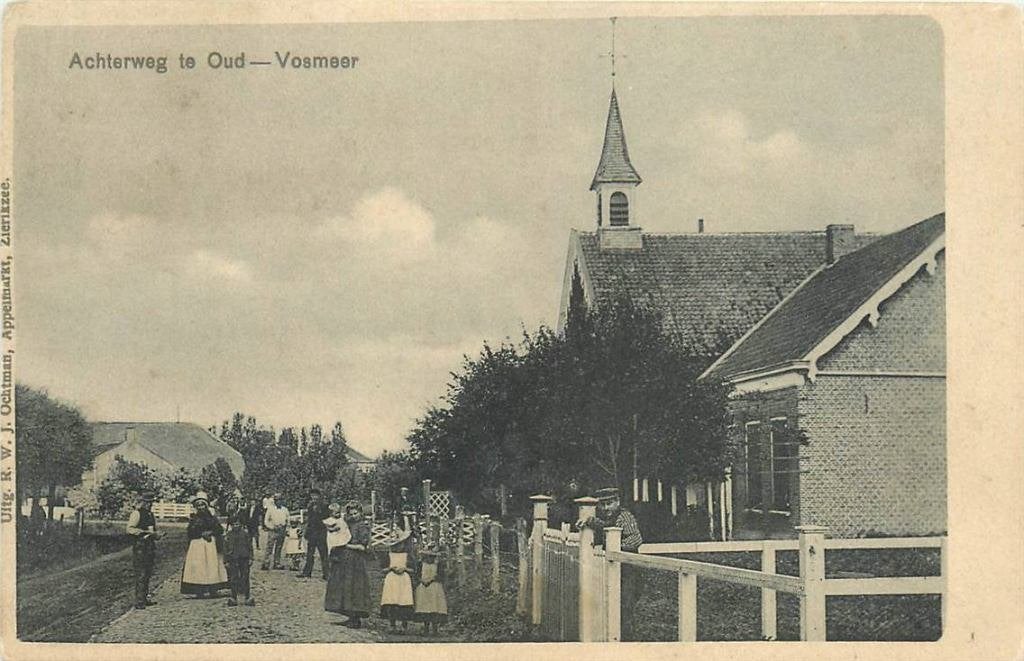 388-195-023 Achterweg te Oud Vosmeer, Verzenden, Voor 1920, Zeeland