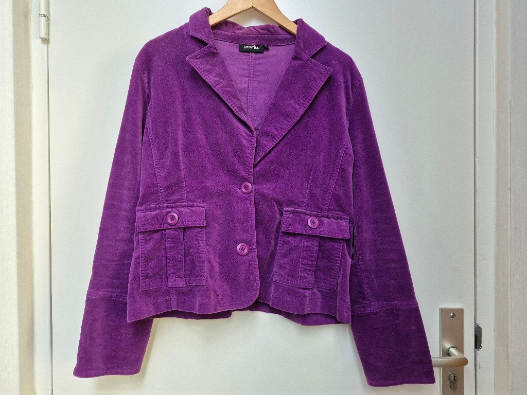 PROMISS maat 46 geweldig mooi paars jasje / blazer, Promiss, Paars, Maat 46/48 (XL) of groter, Ophalen of Verzenden