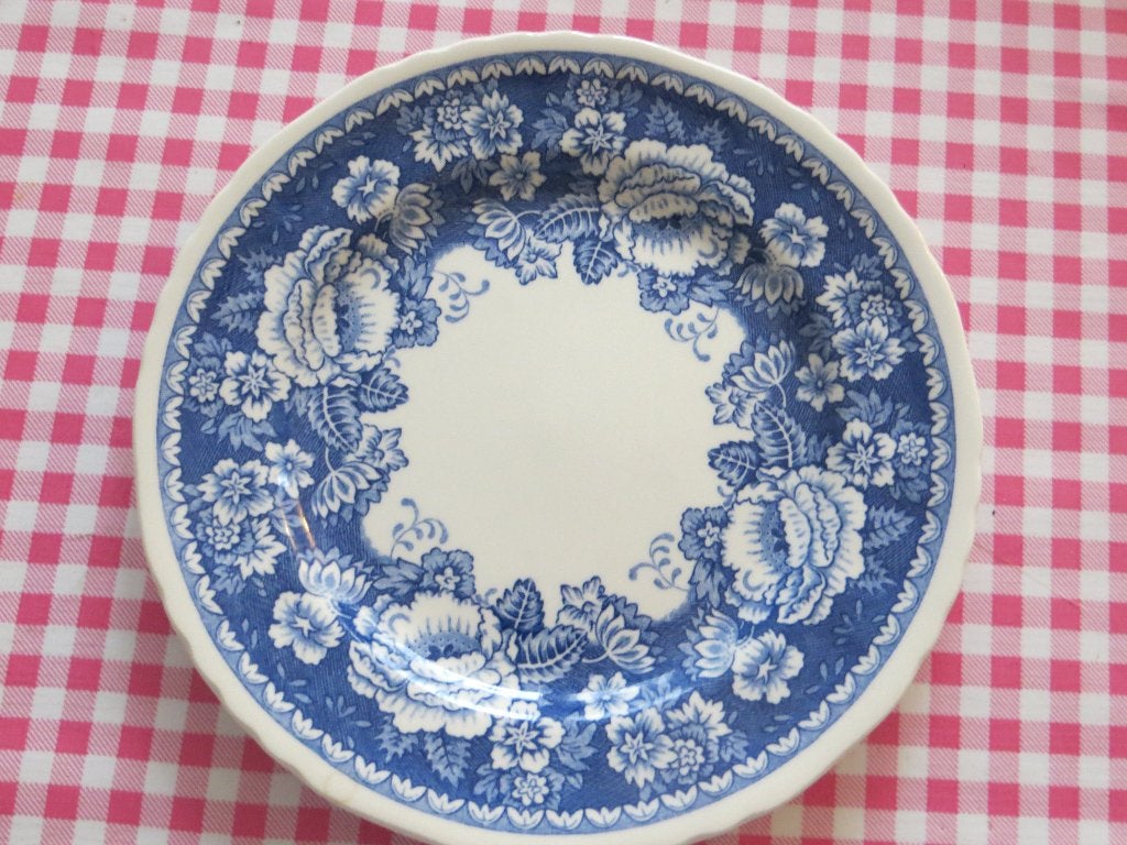 Crabtree and Evelyn servies/Bordje/Blauw/Mason's/Engeland, Overige merken, Ophalen of Verzenden, Zo goed als nieuw, Bord(en)